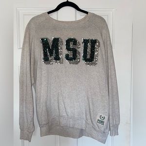 PINK msu sweater